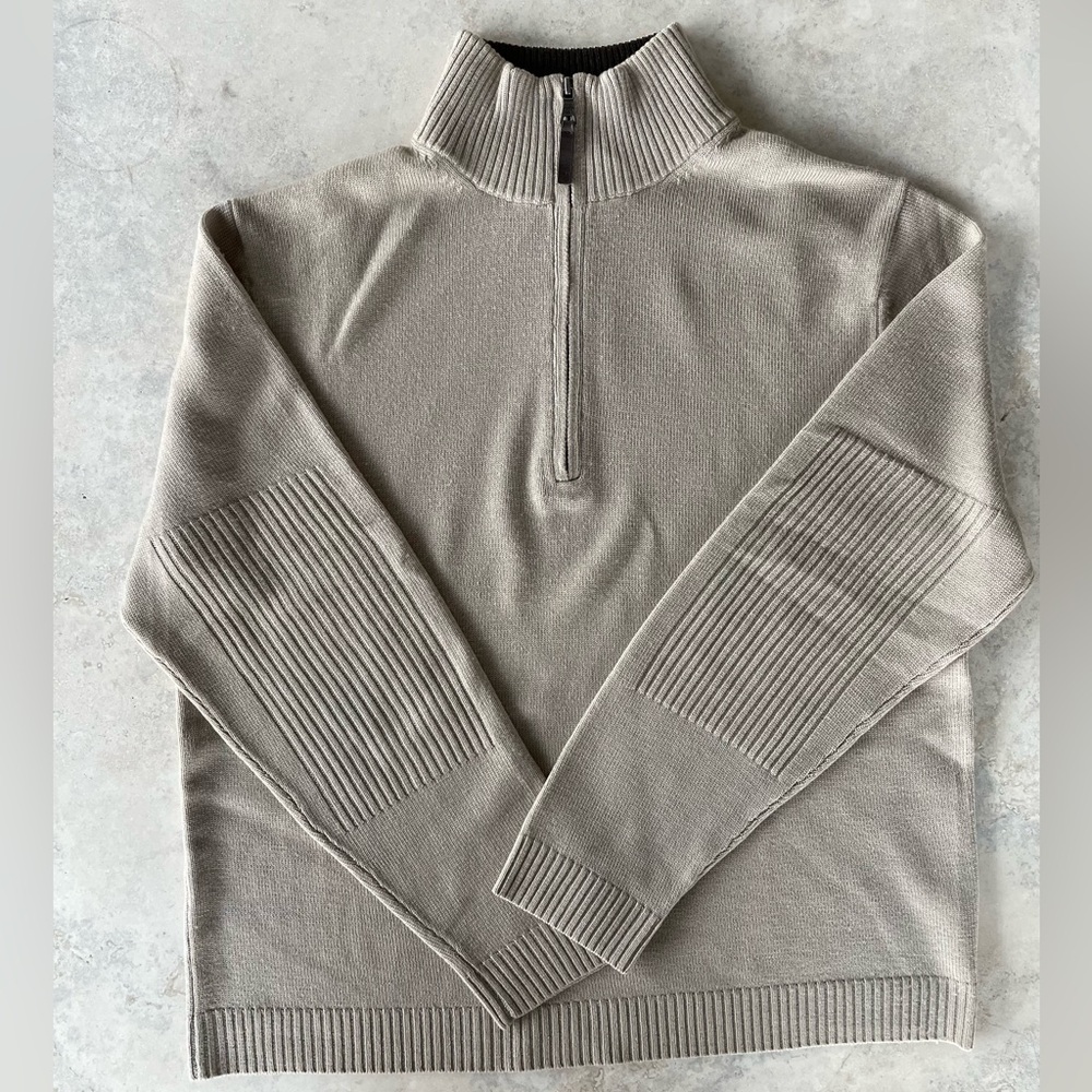 Banana Republic Extra Fine Italian Merino Zip Sweater